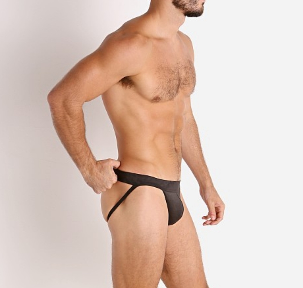Jockstrap Modus Vivendi Suede Black New Mens Underwear
